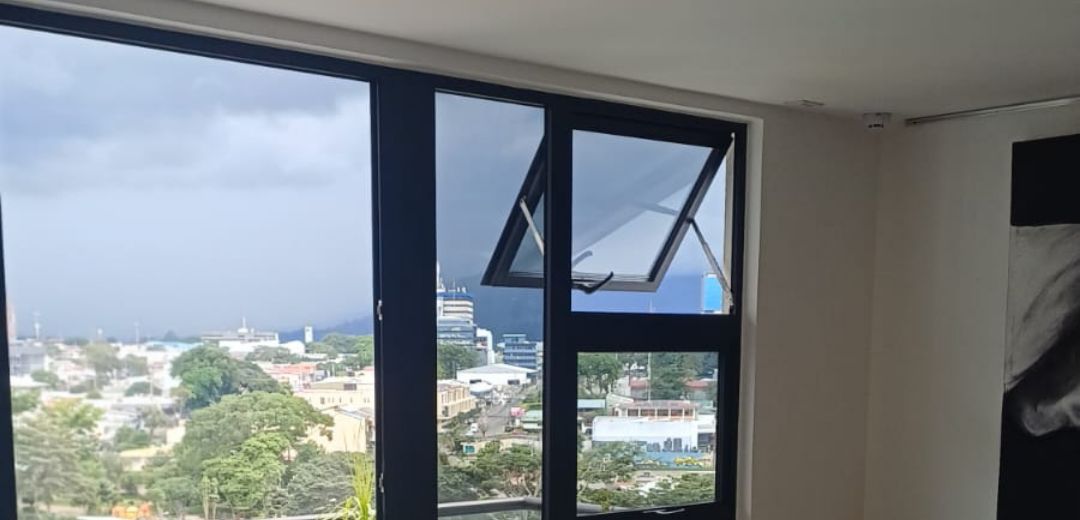 Vista panorámica de la ciudad desde la sala